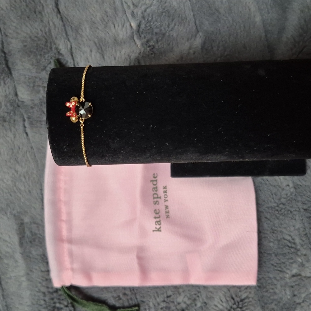 Disney X Kate Spade Minnie Mouse Adjustable Bolo Bracelet, New With Tags!